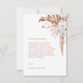 Photo | Watercolor Boho  Bedankkaart (Achterkant)