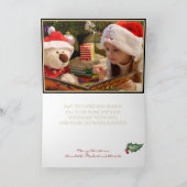 PHOTO-Waterverf Holly en Red Berries Colorway Kaart (Binnen)