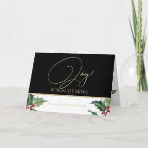 PHOTO-Waterverf Holly en Red Berries Colorway Kaart