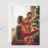 Photo We Moved New Home Christmas Feestdagenkaart (Achterkant)