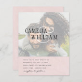 PHOTO Weddenschap Verloving Opslaan datum (Voorkant / Achterkant)