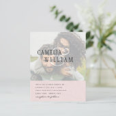 PHOTO Weddenschap Verloving Opslaan datum (Staand voorkant)