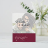 PHOTO Weddenschap Verloving Opslaan datum (Staand voorkant)
