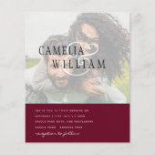 PHOTO Weddenschap Verloving Opslaan datum (Voorkant)