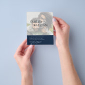 PHOTO Weddenschap Verloving Opslaan datum Flyer (Hand)