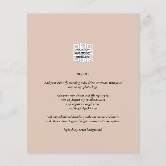 PHOTO Weddenschap Verloving Opslaan datum Flyer (Achterkant)