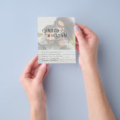 PHOTO Weddenschap Verloving Opslaan datum Flyer (Hand)