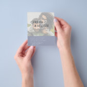 PHOTO Weddenschap Verloving Opslaan datum Flyer (Hand)