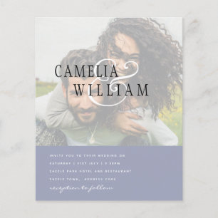 PHOTO Weddenschap Verloving Opslaan datum Flyer