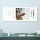Photo Weddenschap Welkomstkalligrafie-script Spandoek (Beurs)