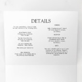 PHOTO WEDDING budget heeft uitnodiging gegeven. (Binnenzijde eerst)