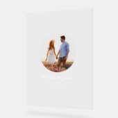 Photo Wedding Guest Signature Acryl Bord (Hoek)