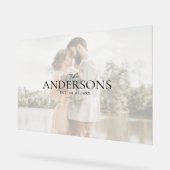 Photo Wedding Guest Signature Acryl Bord (Hoek)