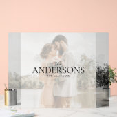 Photo Wedding Guest Signature Acryl Bord (Huwelijk)