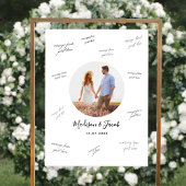 Photo Wedding Guest Signature Acryl Bord