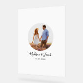 Photo Wedding Guest Signature Acryl Bord (Hoek)