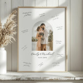Photo Wedding Guest Signature Message Board Poster