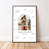 Photo Wedding Guest Signature Message Board Poster