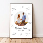 Photo Wedding Guest Signing Poster