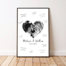 Photo Wedding Guest Signing Poster
