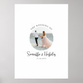 Photo Wedding Guestbook Signature Poster (Voorkant)