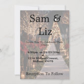 Photo Wedding Invitation | Customisable Wedding Kaart (Voorkant)