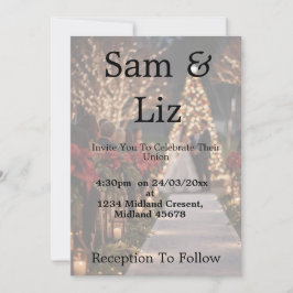 Photo Wedding Invitation | Customisable Wedding  Kaart