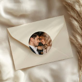 Photo Wedding Ronde Sticker