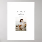 Photo Wedding Signature Guest Book Poster (Voorkant)