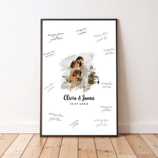 Photo Wedding Signature Guest Book Poster