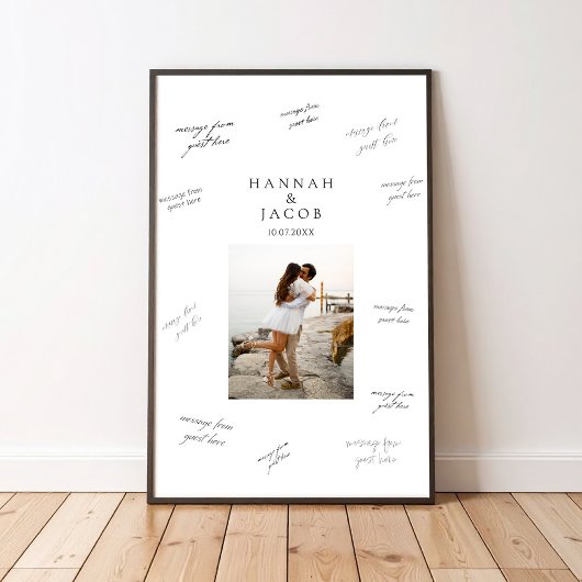 Photo Wedding Signature Guest Book Poster