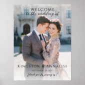 Photo wedding welcome sign, photo wedding welcome poster (Voorkant)