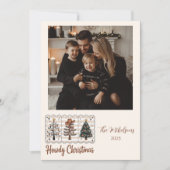 Photo Western Howdy Cowboy Christmas Feestdagenkaart (Voorkant)