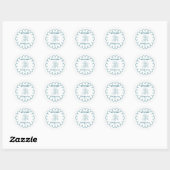 Photo Whimsical Quirky Doodle Holiday Ronde Sticker (Vel)