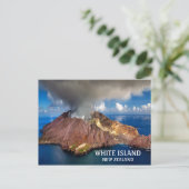 Photo White Island Volcano New Zealand Briefkaart (Staand voorkant)