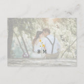 Photo Wildflower Wedding Details Informatiekaartje (Achterkant)