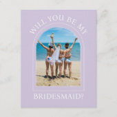 Photo Will You Be My Bridesmaid Proposal Card Kaart (Voorkant)