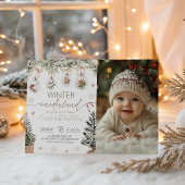 Photo Winter Onederland Invitation Kaart