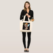 Photo with Angel hand bags Grote Tote Bag (Voorkant (model))