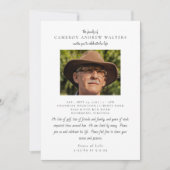  Photo with Message Celebration of Life Kaart (Voorkant)