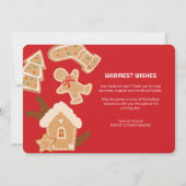 Photobakkerij Sinterklaas Taart Bedankkaart Kerstk Kaart (Achterkant)