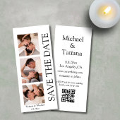 PhotoBooth Modern 3 foto's QR-code De datum opslaa Kaart