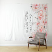 PHOTOBOOTH pioenrozen Blush Roze BRUIDSSUITE Wandkleed (In Situ (horizontaal))