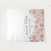 PHOTOBOOTH pioenrozen Blush Roze BRUIDSSUITE Wandkleed (Voorkant (horizontaal))