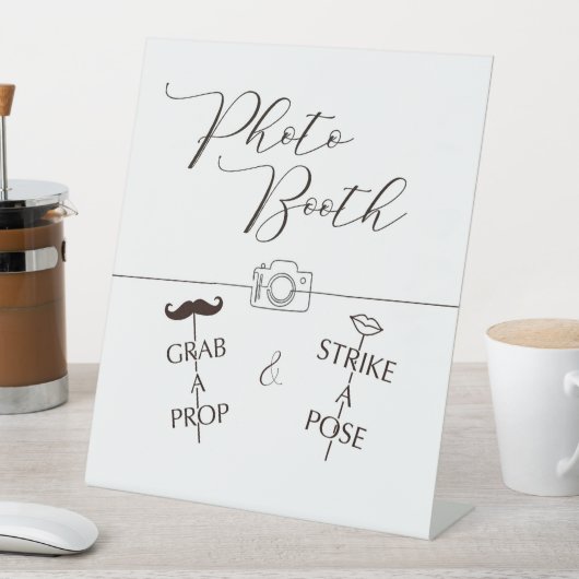 PhotoBooth Reclamebord Met Voetstuk (Insitu)