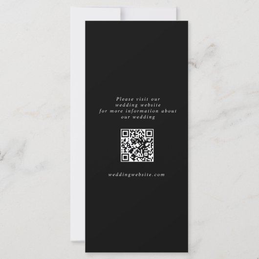 Photobooth Strip Chique Black QR Sla de datum op (Achterkant)