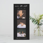 Photobooth Strip Chique Black QR Sla de datum op (Staand voorkant)