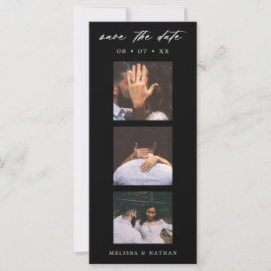 Photobooth Strip Chique Black QR Sla de datum op