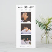 Photobooth Strip QR Code Bruiloft Save the Date (Staand voorkant)