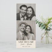 Photobooth Typografie Qrcode Sla de datum op Kaart (Staand voorkant)